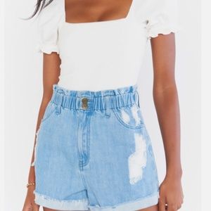 Show me your Mumu denim shorts